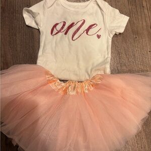 Carter's White Baby Outfit for first birthday